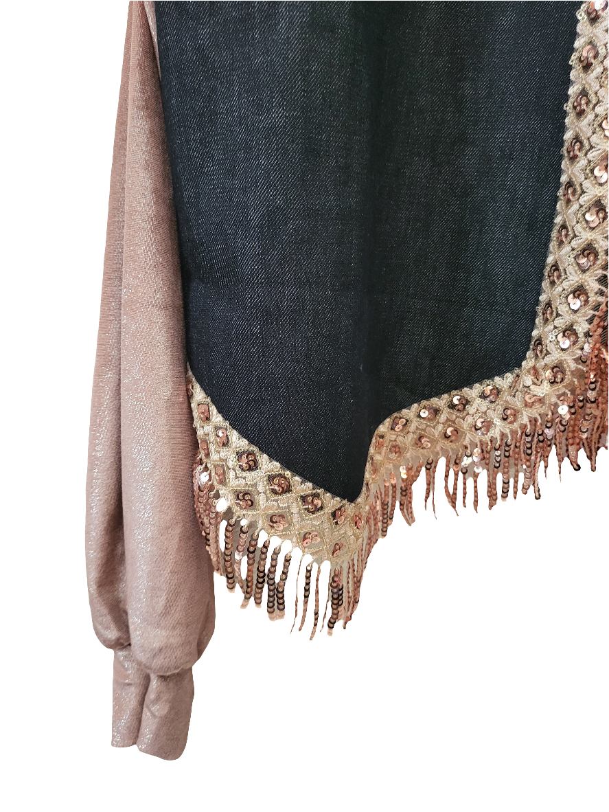 Bolero Denim Cotton Velvet Paillettes