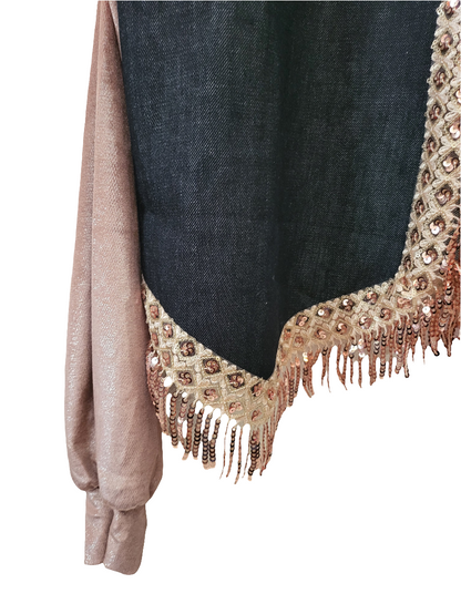 Bolero Denim Cotton Velvet Paillettes