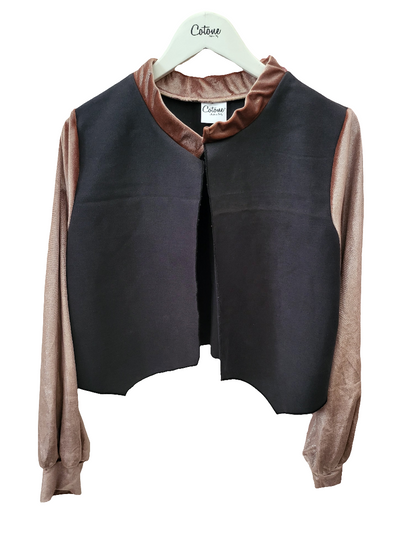 Bolero Denim Cotton Velvet