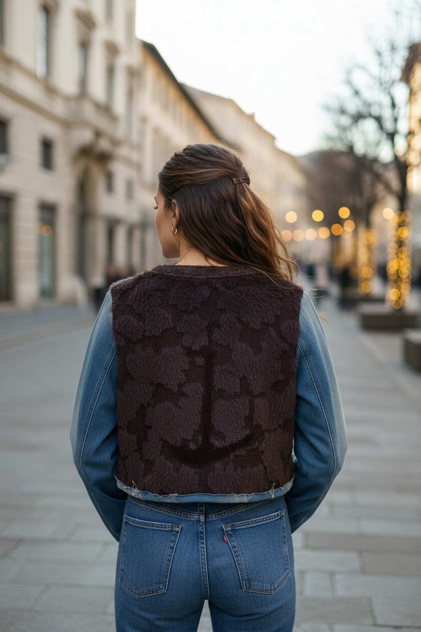 Bolero Anchor Brown vista posteriore