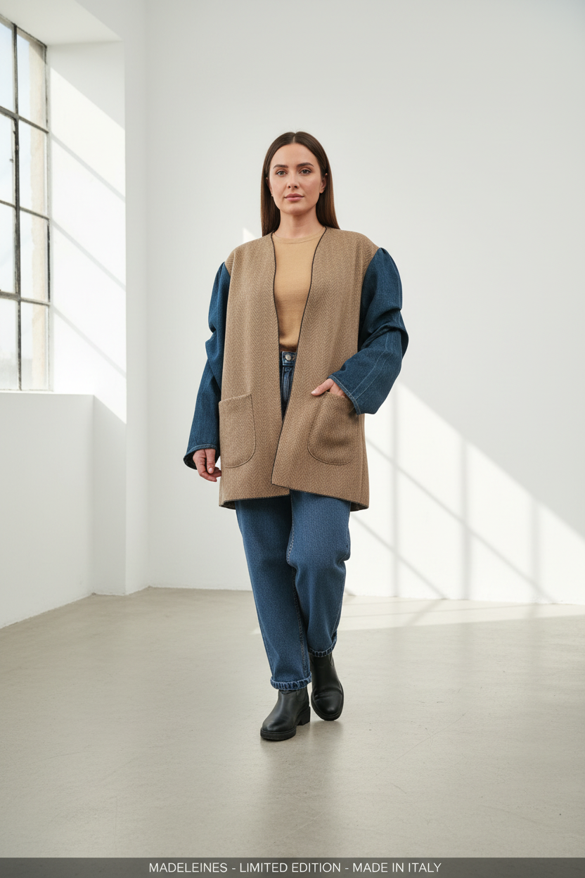 Giacca Madeleines senza colletto