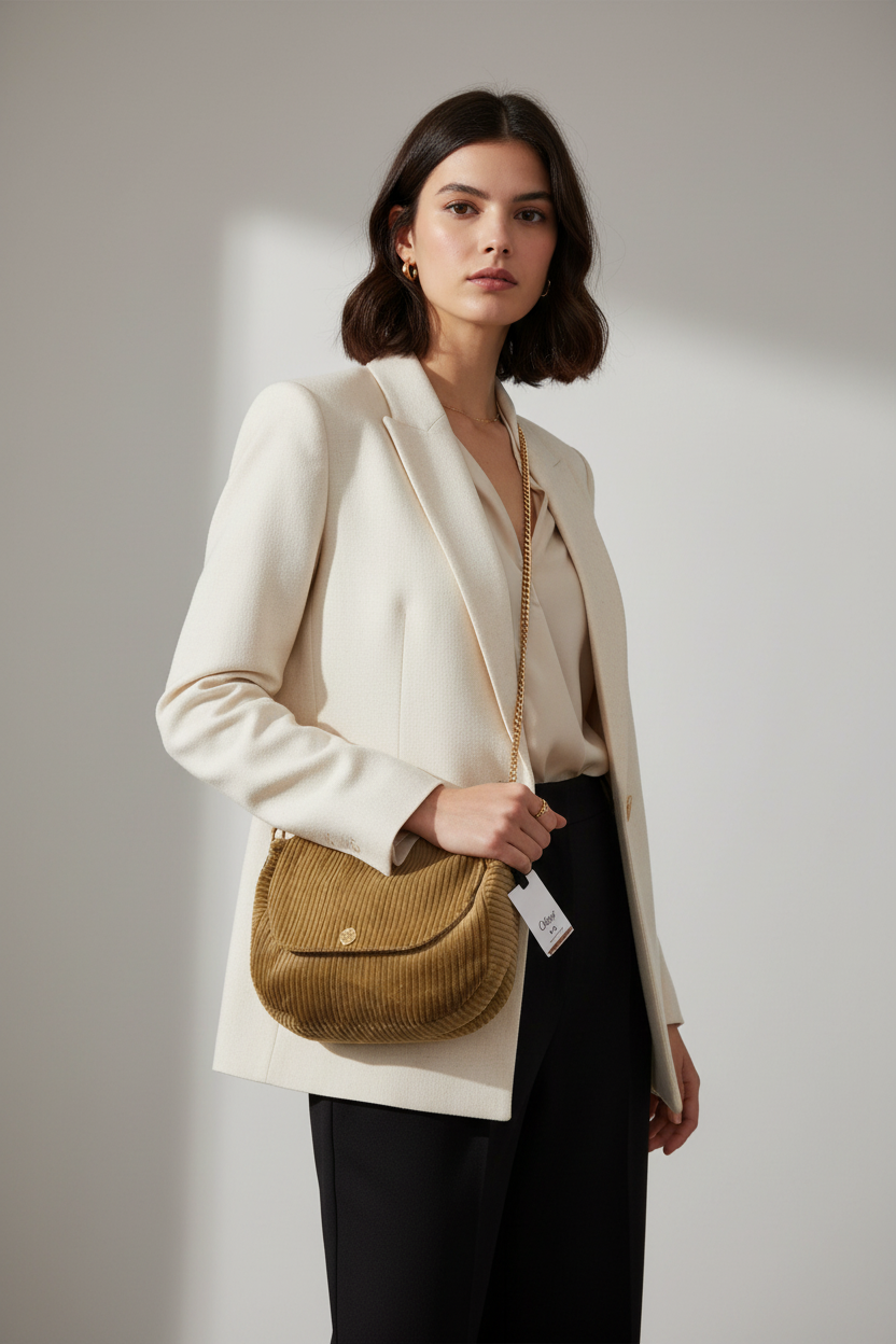 Modella con Tracolla Velvet Paris