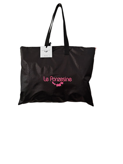 Shopper Le Ponzesine - Tela Glitter Nero Edizione Limitata