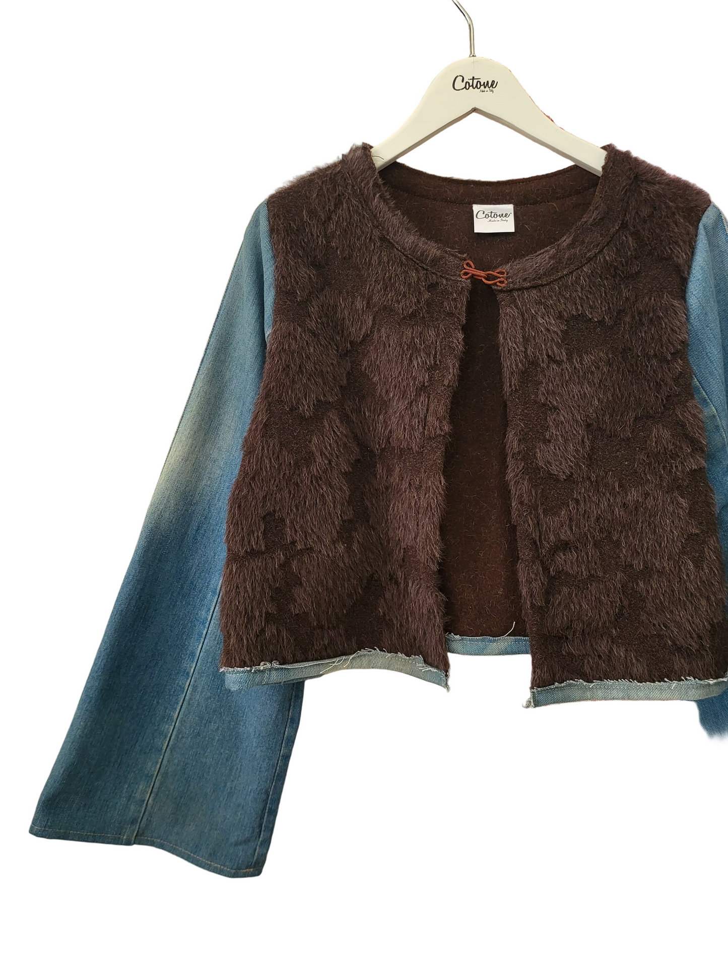 Bolero jacket Anchor Brown denim