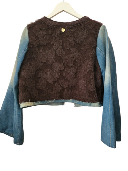 Bolero jacket Anchor Brown denim