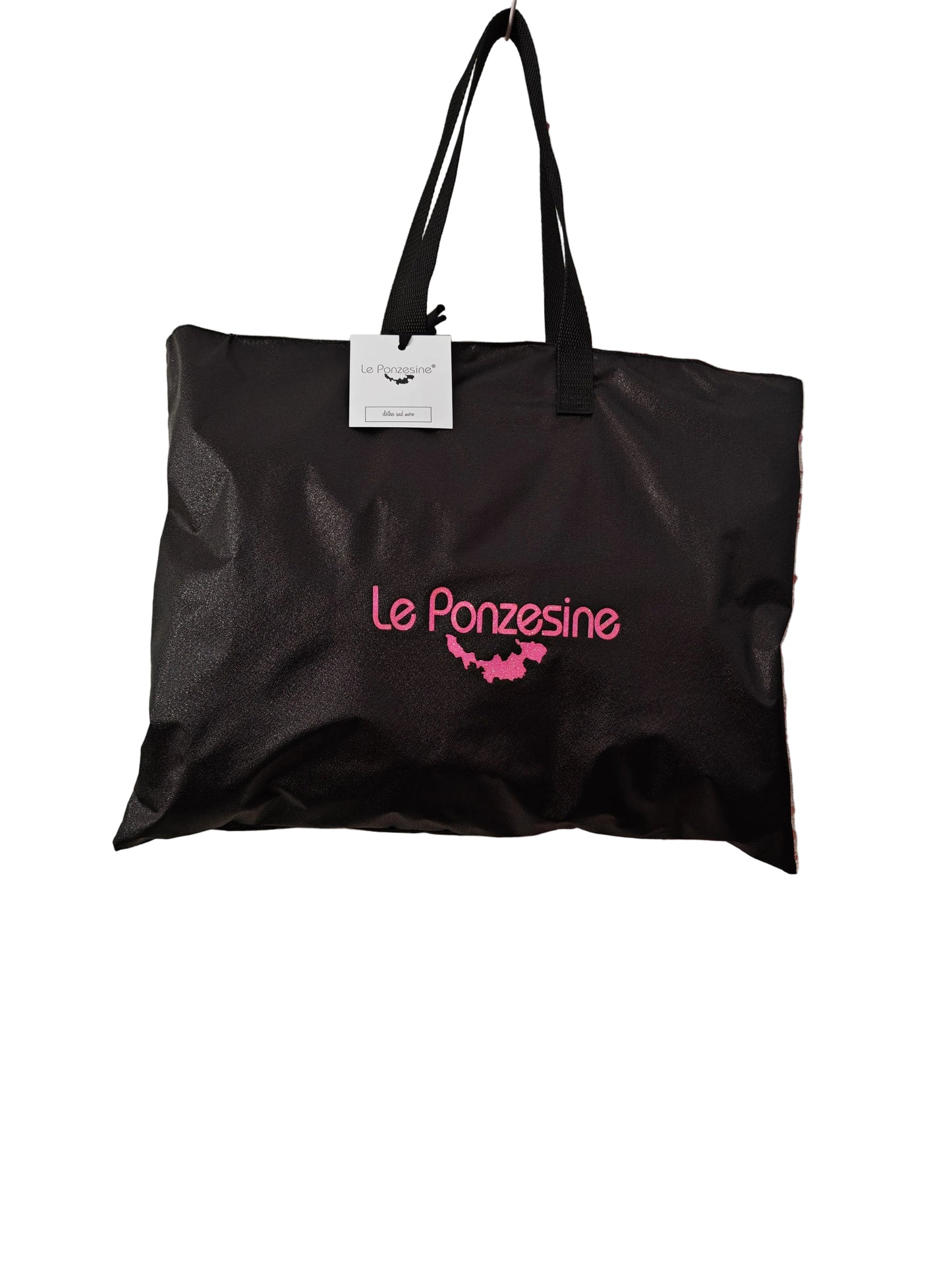 Shopper Le Ponzesine - Tela Glitter Nero Edizione Limitata