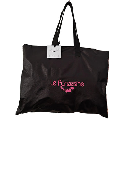 Shopper Le Ponzesine - Tela Glitter Nero Edizione Limitata
