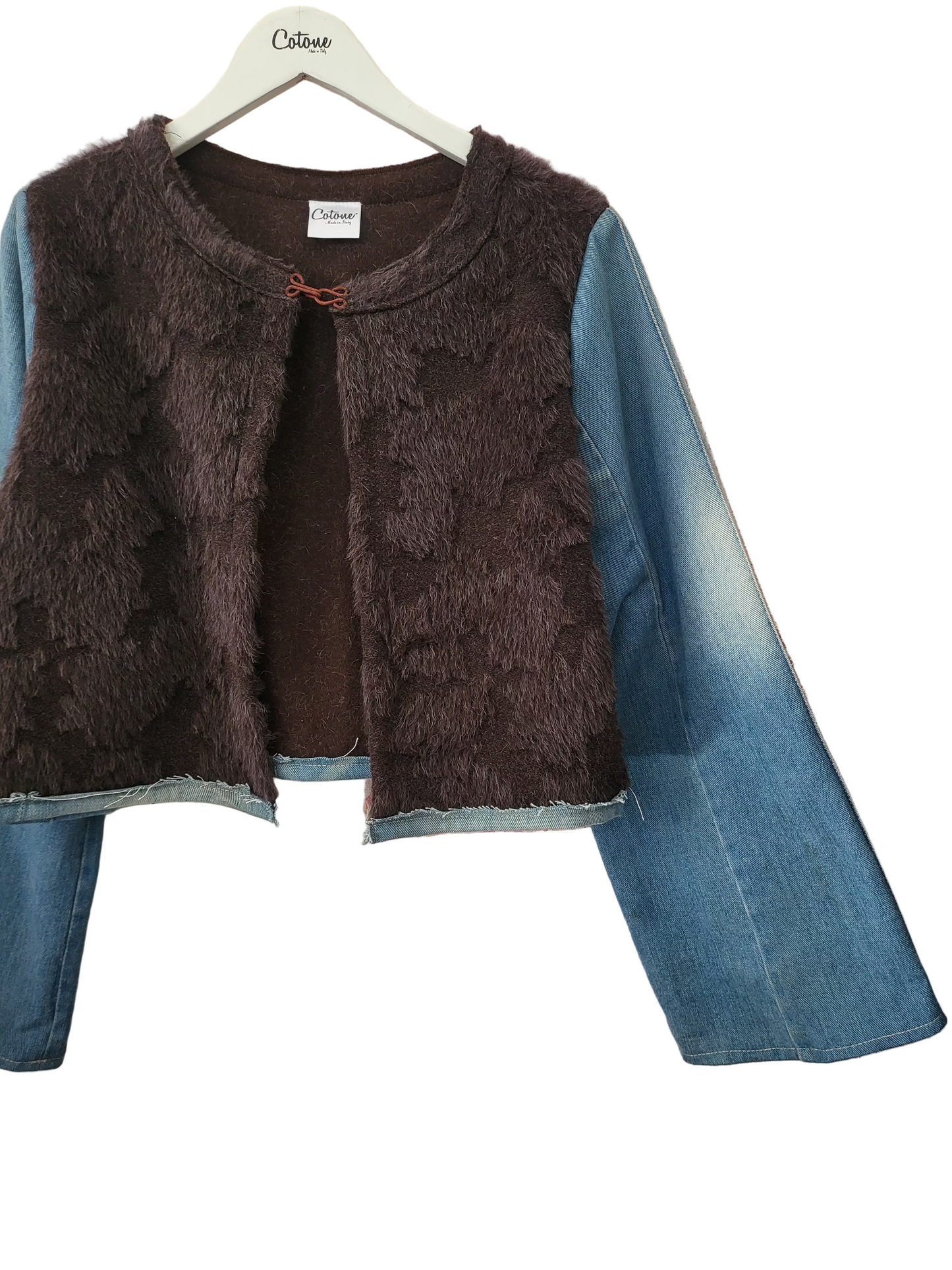 Bolero jacket Anchor Brown denim